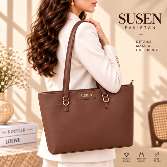 ELEGANT TOTE MUSTARD