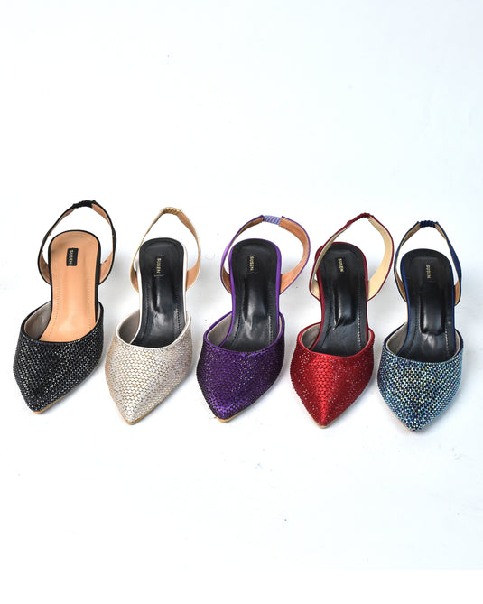 SWISS 3M Slingback Ankle Strap Heels