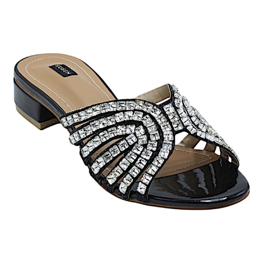 QUEEN 001 Block Heel Sandals