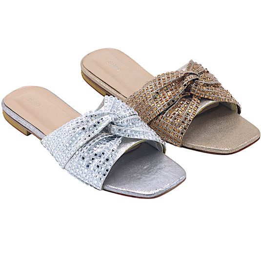 SWISS 5 B Open Toe Flats