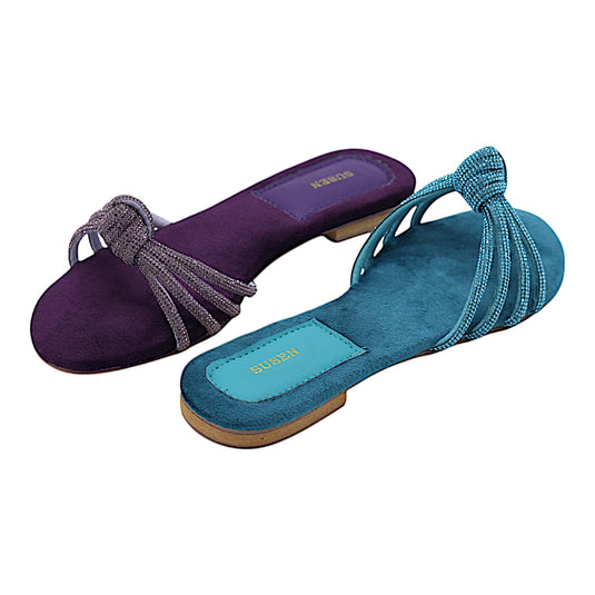 Maze 009 Knotted Glamorous Flats