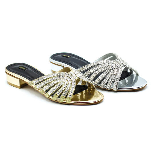 QUEEN 001 Block Heel Sandals