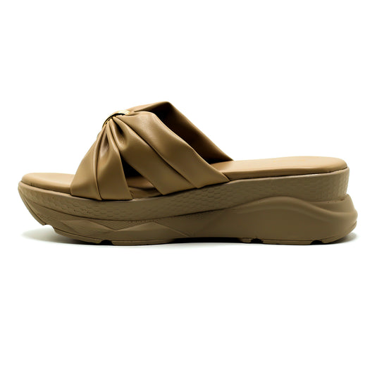 Buy best Doctor 009 Supportive Footwear in beige, side angle.