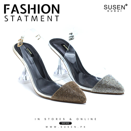 Get BRIDAL transparent high heel shoes for stylish look