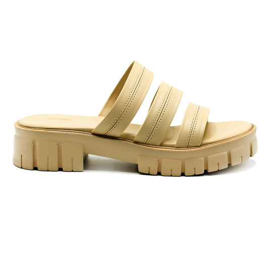 Get top wedges shoes - side view of Doctor 014 in cream.