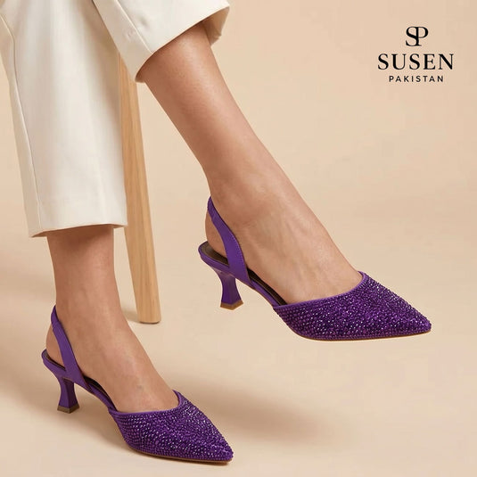 SWISS 3M Slingback Ankle Strap Heels