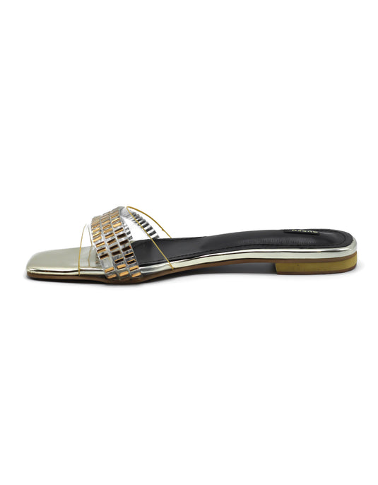 Shop Crystal 001 Embellished Sandals side view, sleek look.