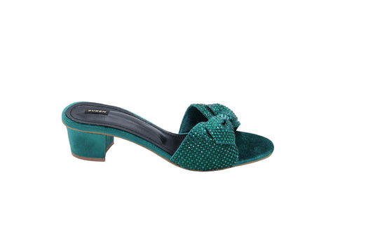 Elegant Swiss 11 sandals with short block heel design, perfect for versatile wear.