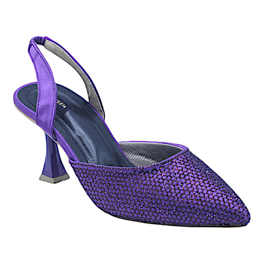 Elegant Swiss 3M heels with slingback and ankle strap design, perfect for versatile wear.