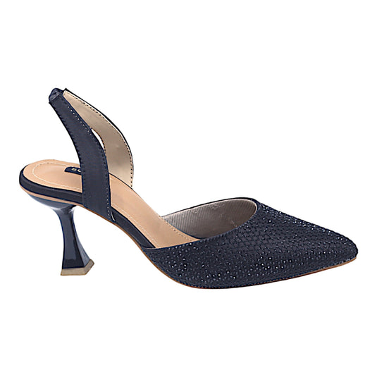 Trendy Swiss 3M slingback ankle strap heels, ideal for formal and casual occasions.