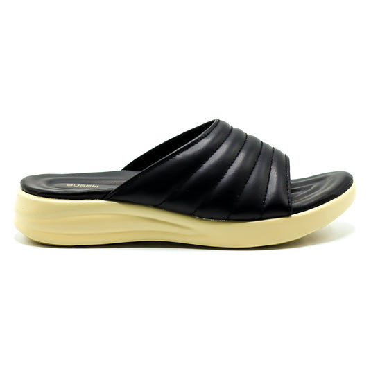 Top-selling orthopedic sandals - black DOCTOR 0018 side view.