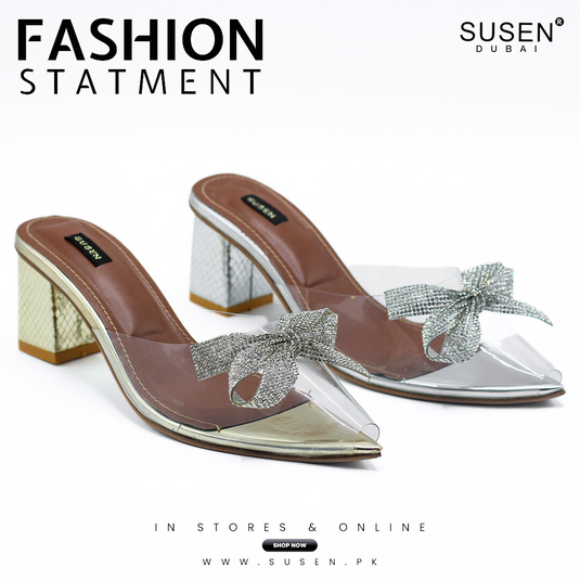 Sleek Twin 001 pointed toe mules for women.