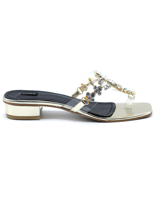 CRYSTAL 03 Block Heel Shoes