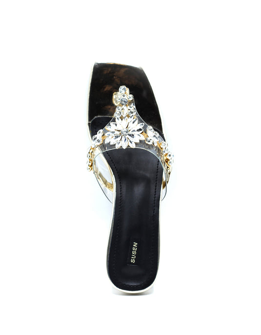 CRYSTAL 03 Block Heel Shoes