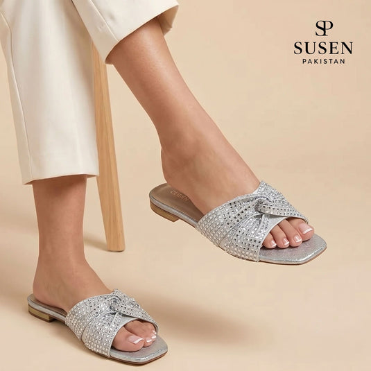 SWISS 5 B Open Toe Flats