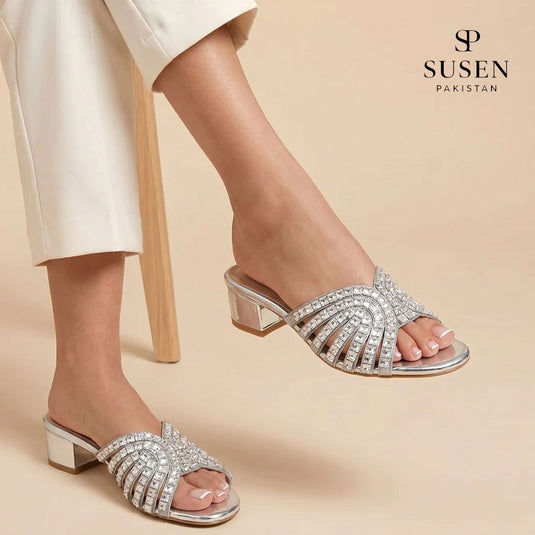 QUEEN 001 Block Heel Sandals