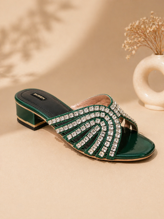 QUEEN 001 Block Heel Sandals